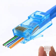 RJ-45 CAT5 Network Connector High Quality-Blue 100Pcs